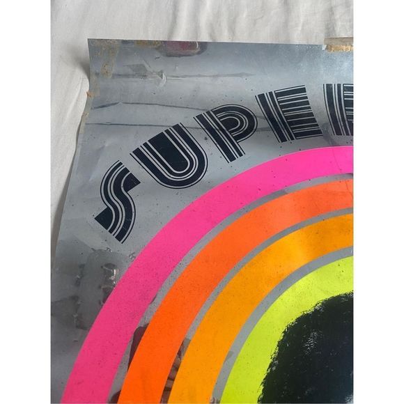 VINTAGE 1971 JESUS CHRIST SUPERSTAR FOIL THE FOUR POSTER PEOPLE BLACKLIGHT RETRO - Picture 3 of 11